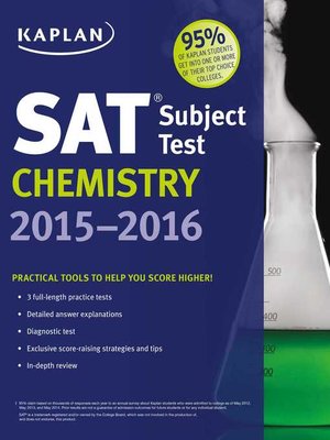 cover image of Kaplan SAT Subject Test Chemistry 2015-2016